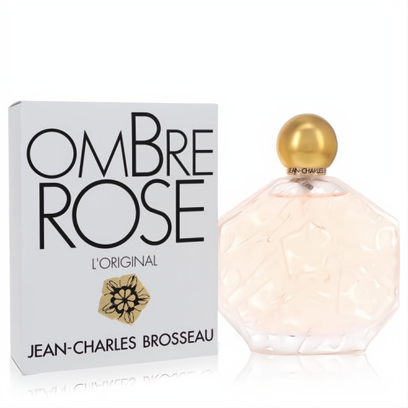 Discover Ombre Rose 3.4 oz EDT. Features a stunning faceted glass bottle with a radiant gold cap and elegant white packaging.