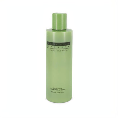 Perry Ellis Reserve for Women 8 oz body lotion. Luxurious sage green bottle, perfect for a harmonious fragrance experience.