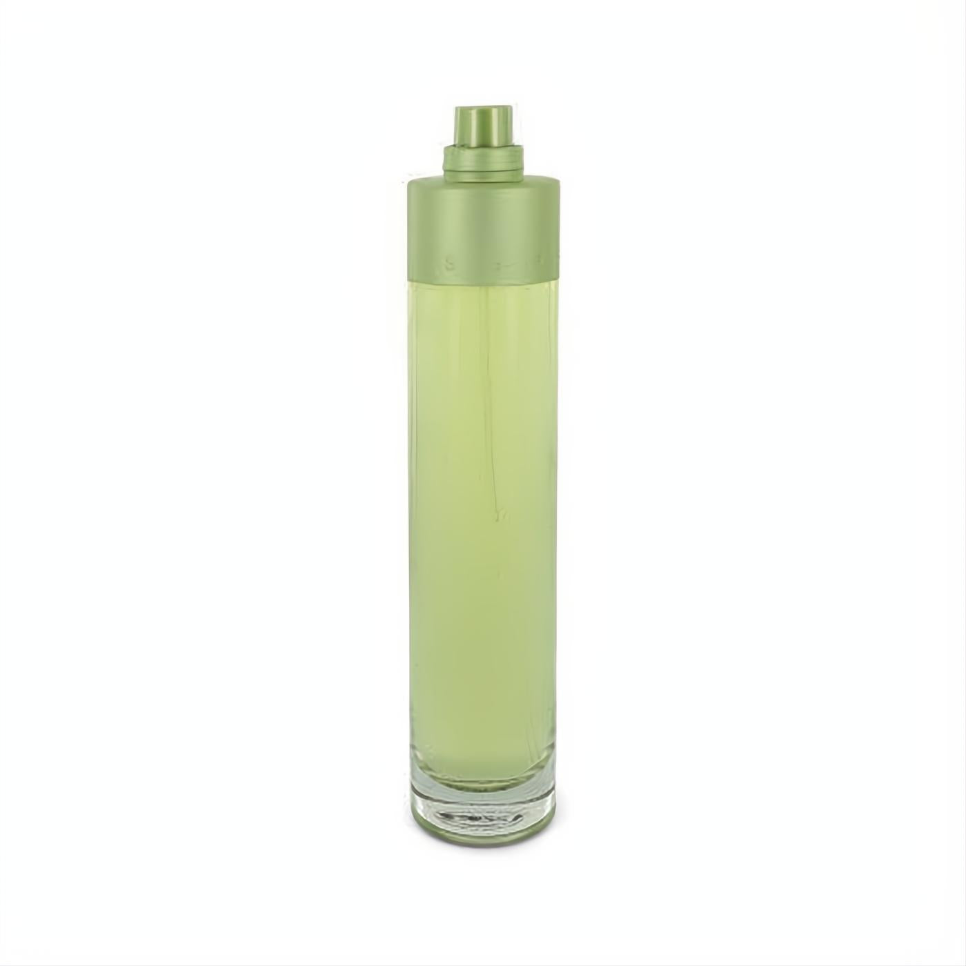 Perry Ellis Reserve for Women 3.4 oz EDT spray tester. Sleek glass bottle with pale green fragrance and matching cap.