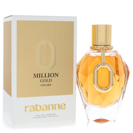 Paco Rabanne Million Gold by Paco Rabanne - Eau De Parfum Refillable Spray 3 oz