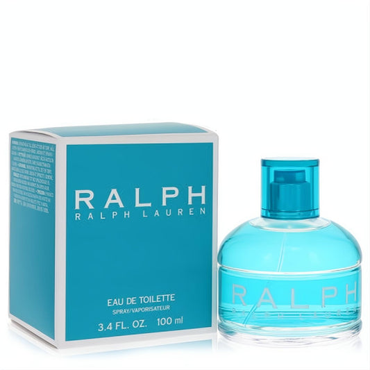 Refreshing Ralph by Ralph Lauren 3.4 oz EDT spray in a clear glass bottle with light blue liquid and matching teal box.