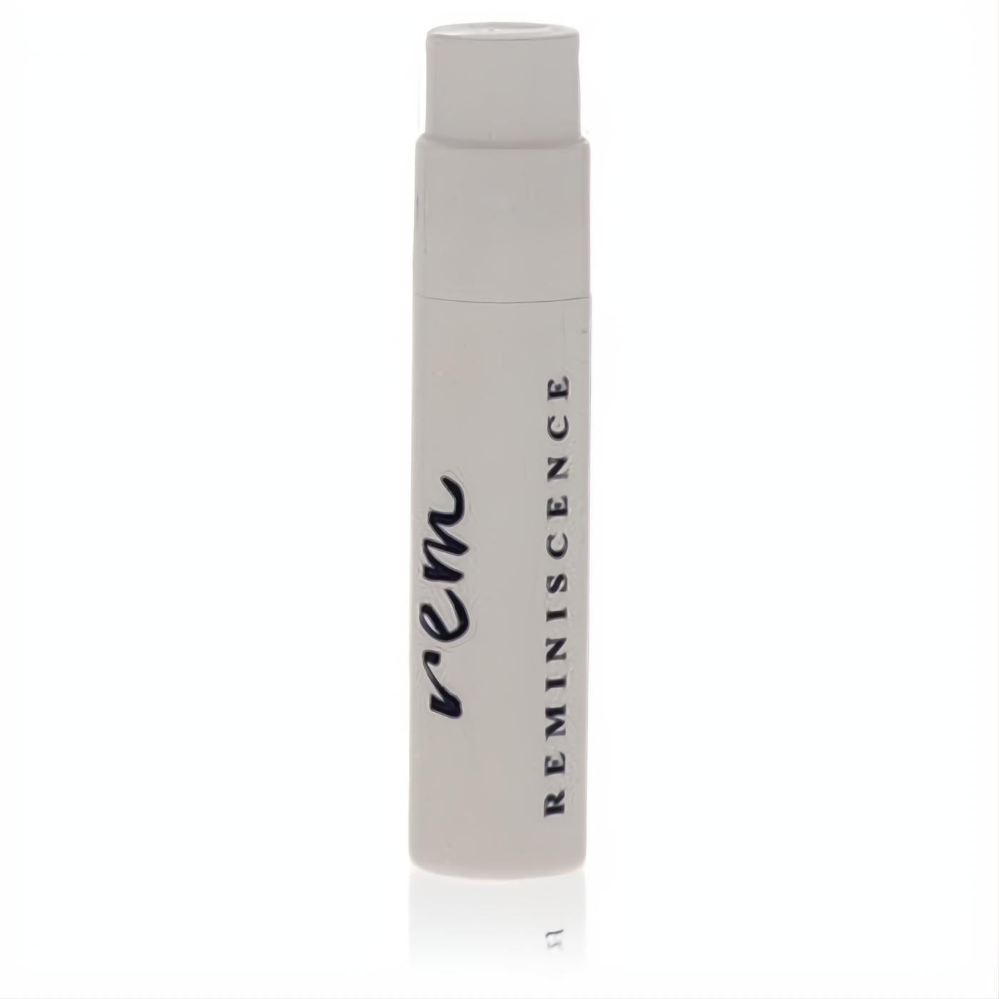 Chic .04 oz Reminiscence Rem perfume sample vial. Light grey with minimalist design and bold dark branding.