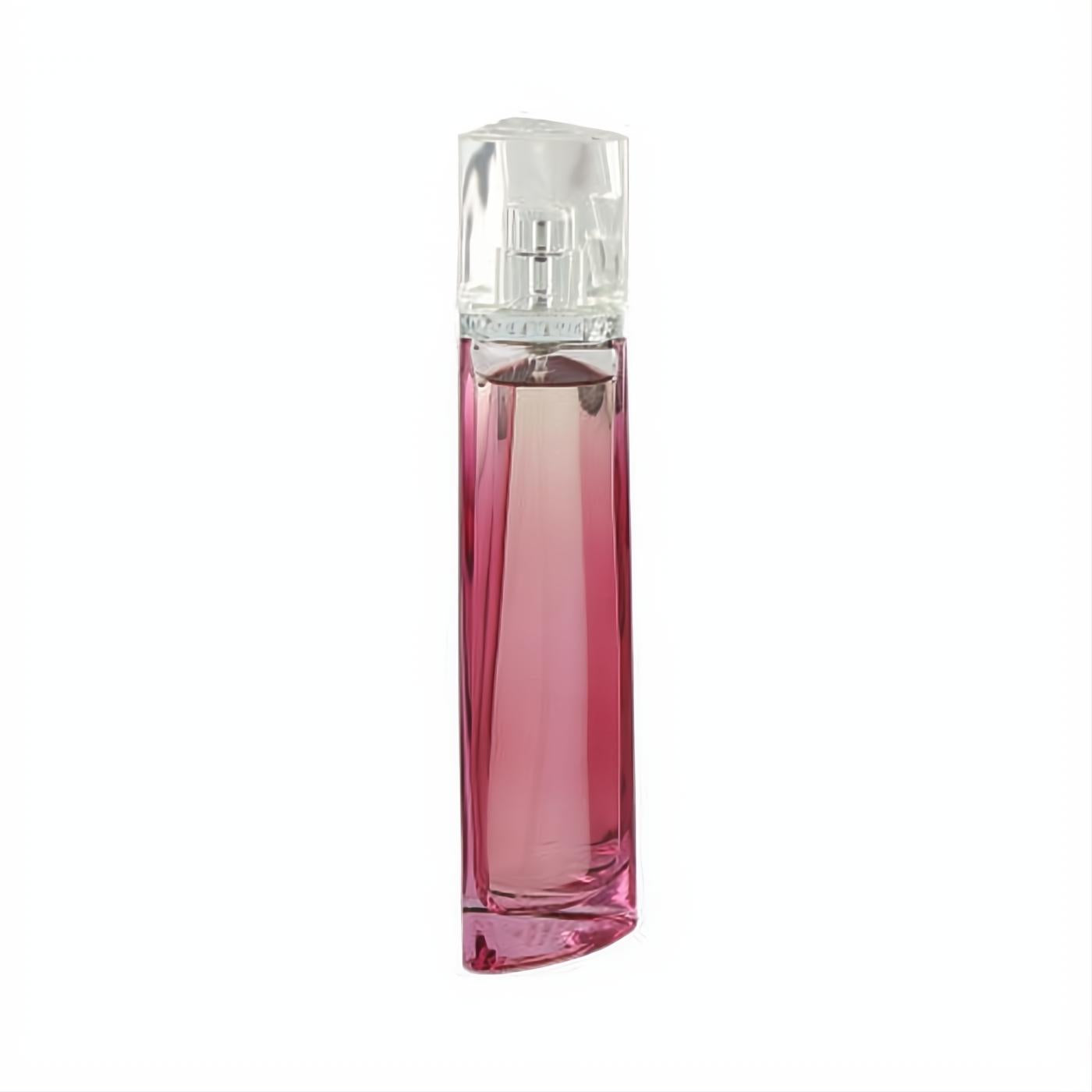 Elevate your senses with Givenchy Very Irresistible 2.5 oz EDT tester. Slender clear glass bottle, vibrant pink fragrance, faceted cap.