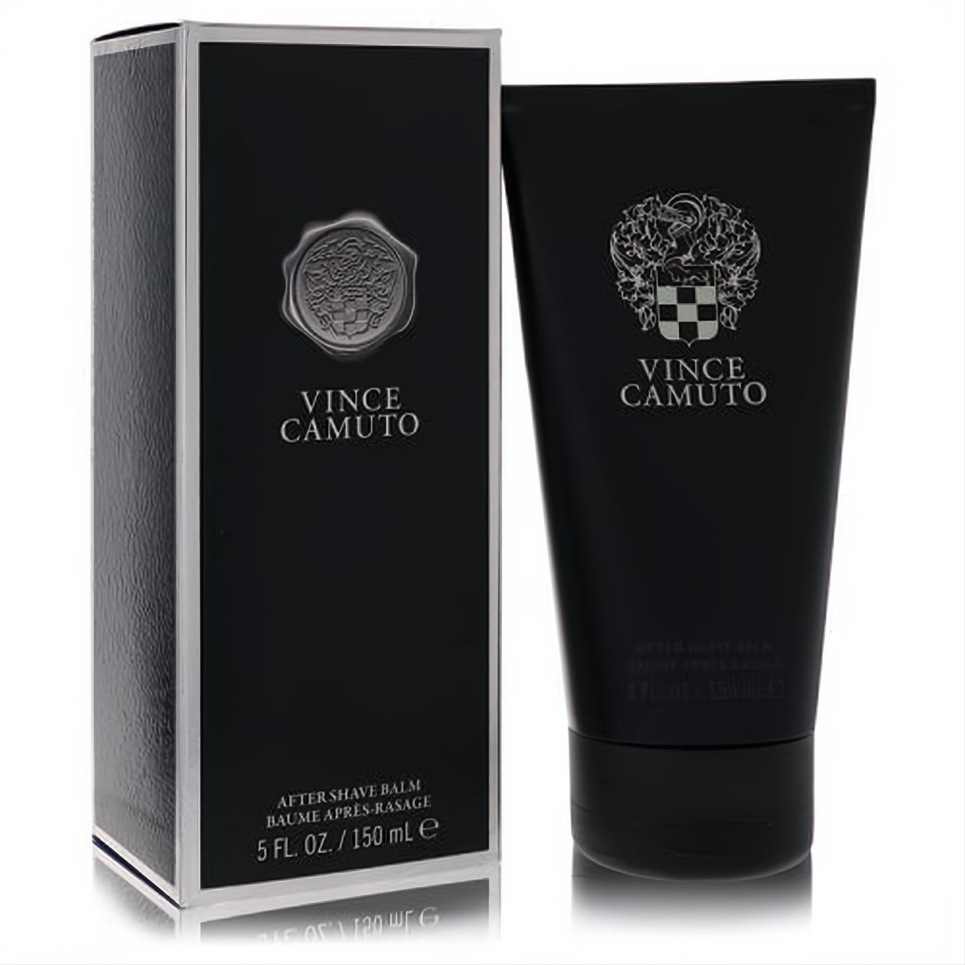 Experience Vince Camuto After Shave Balm 5 oz. Sleek black tube & box with iconic silver crest for men.