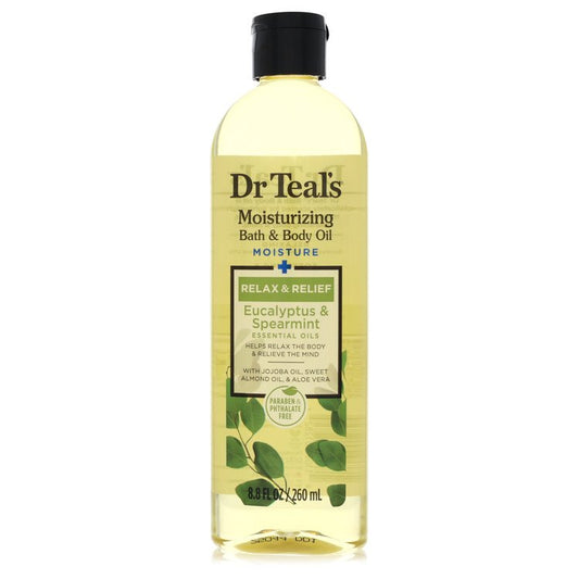 Dr Teal's Bath Additive Eucalyptus Oil by Dr Teal's - Pure Epson Salt Body Oil Relax & Relief with Eucalyptus & Spearmint 8.8 oz