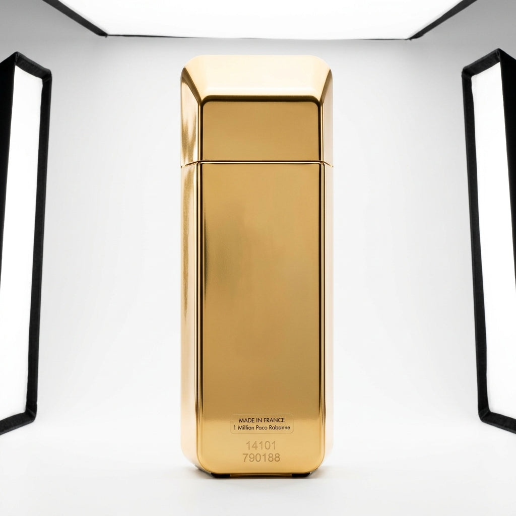 Fragrance bottle — Studio - Back View | Generated by Modelize