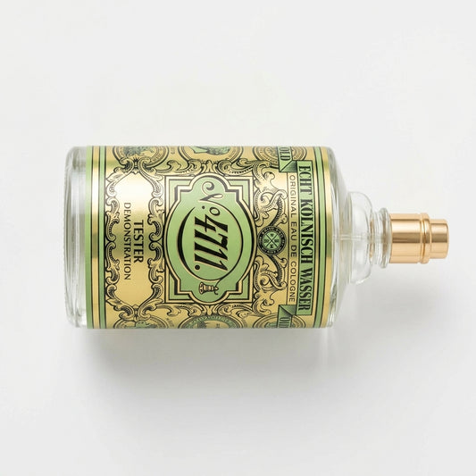 Eau De Cologne Bottle — Flat Lay - Back | Generated by Modelize