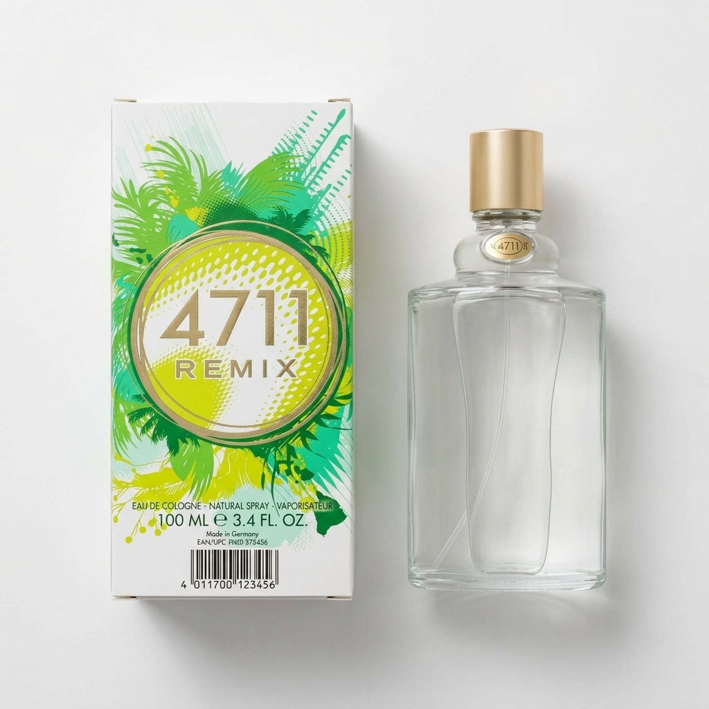 Fragrance (Eau De Cologne) — Flat Lay - Back | Generated by Modelize