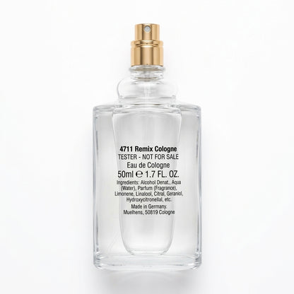 Perfume Bottle — Flat Lay - Back | Generated by Modelize