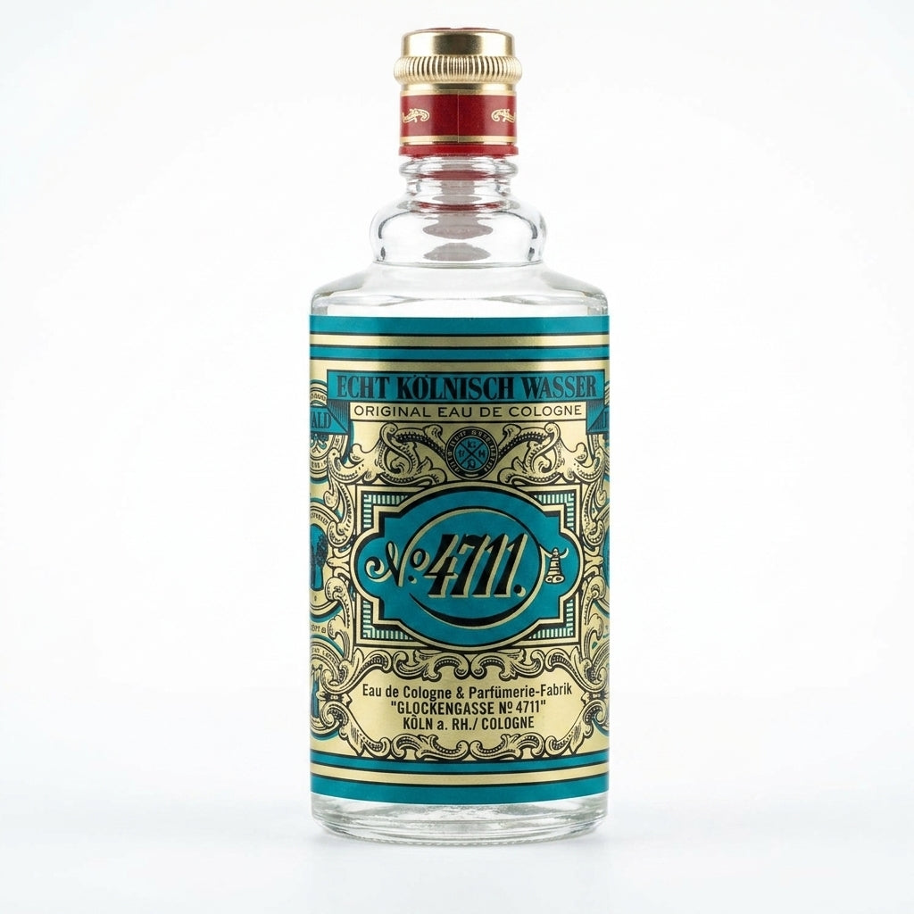 Eau de Cologne bottle — Studio - Back View | Generated by Modelize