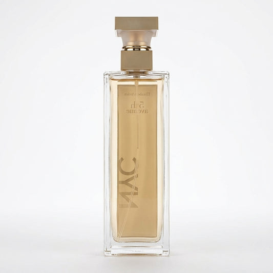 Perfume bottle and packaging — Studio - Back View | Generated by Modelize