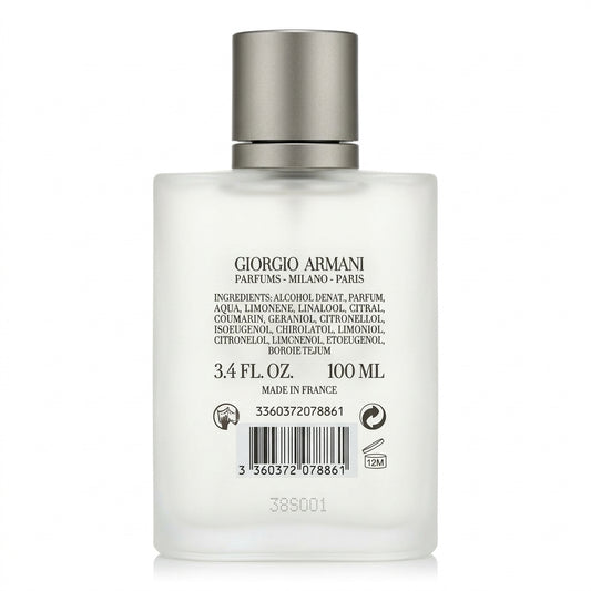 Fragrance bottle — Studio - Back View | Generated by Modelize