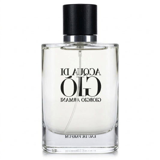 Men's Fragrance — Studio - Back View | Generated by Modelize