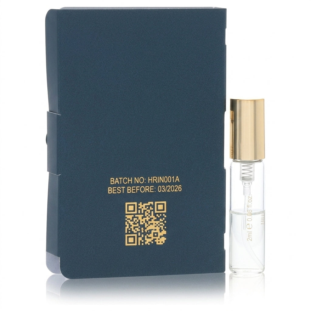 Fragrance Sample Vial and Presentation Folder — Studio - Back View | Generated by Modelize