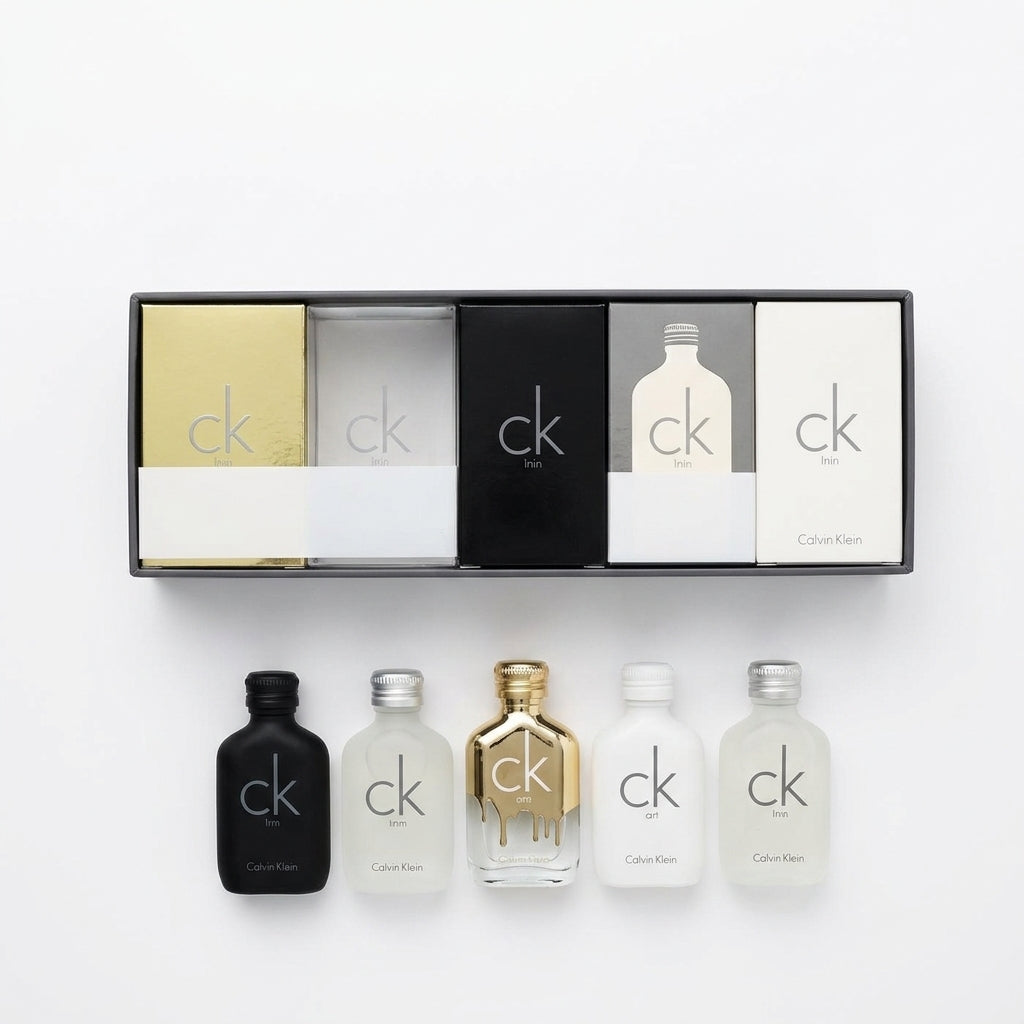 Fragrance Gift Set — Flat Lay - Front | Generated by Modelize