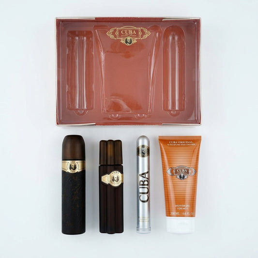 Fragrance Gift Set — Flat Lay - Front | Generated by Modelize