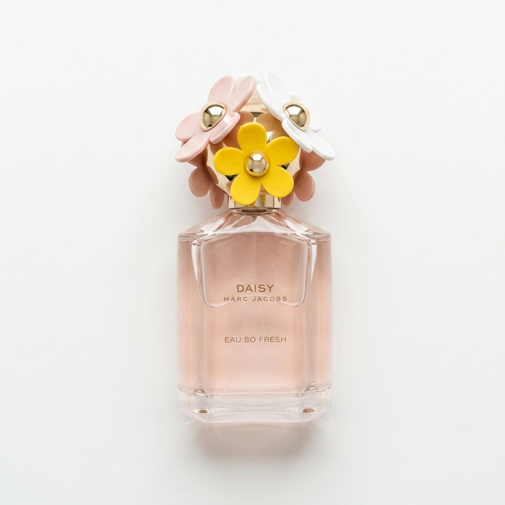 Perfume bottle — Flat Lay - Front | Generated by Modelize