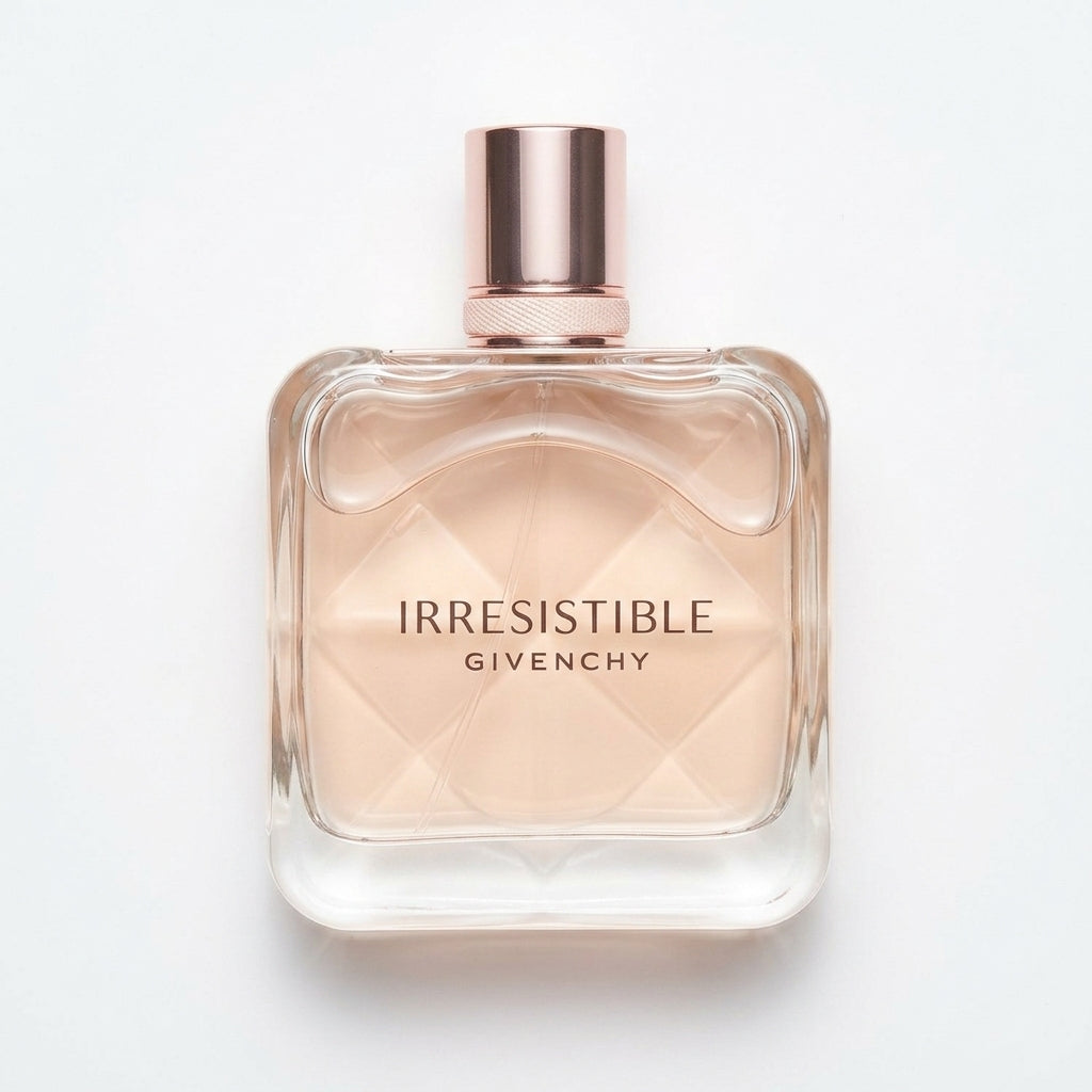 Perfume bottle — Flat Lay - Front | Generated by Modelize