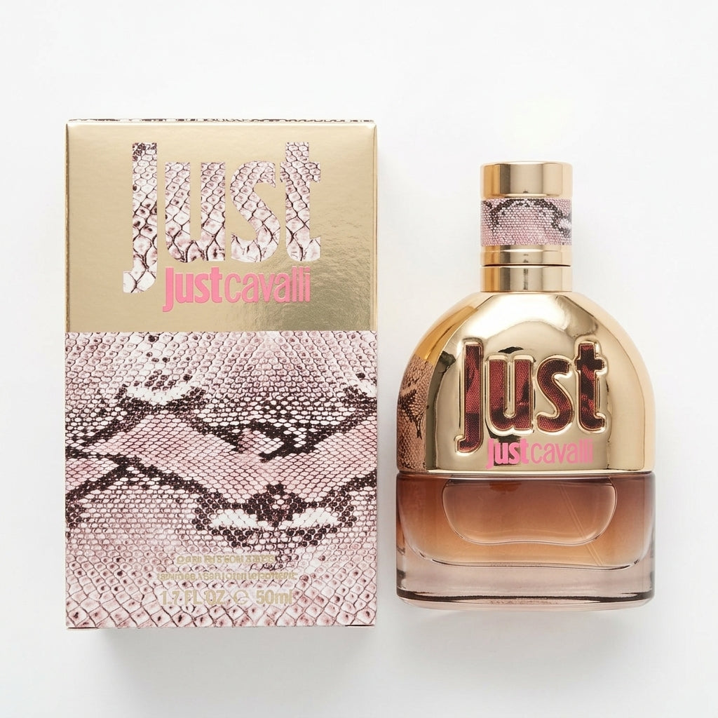 Fragrance bottle and packaging — Flat Lay - Front | Generated by Modelize