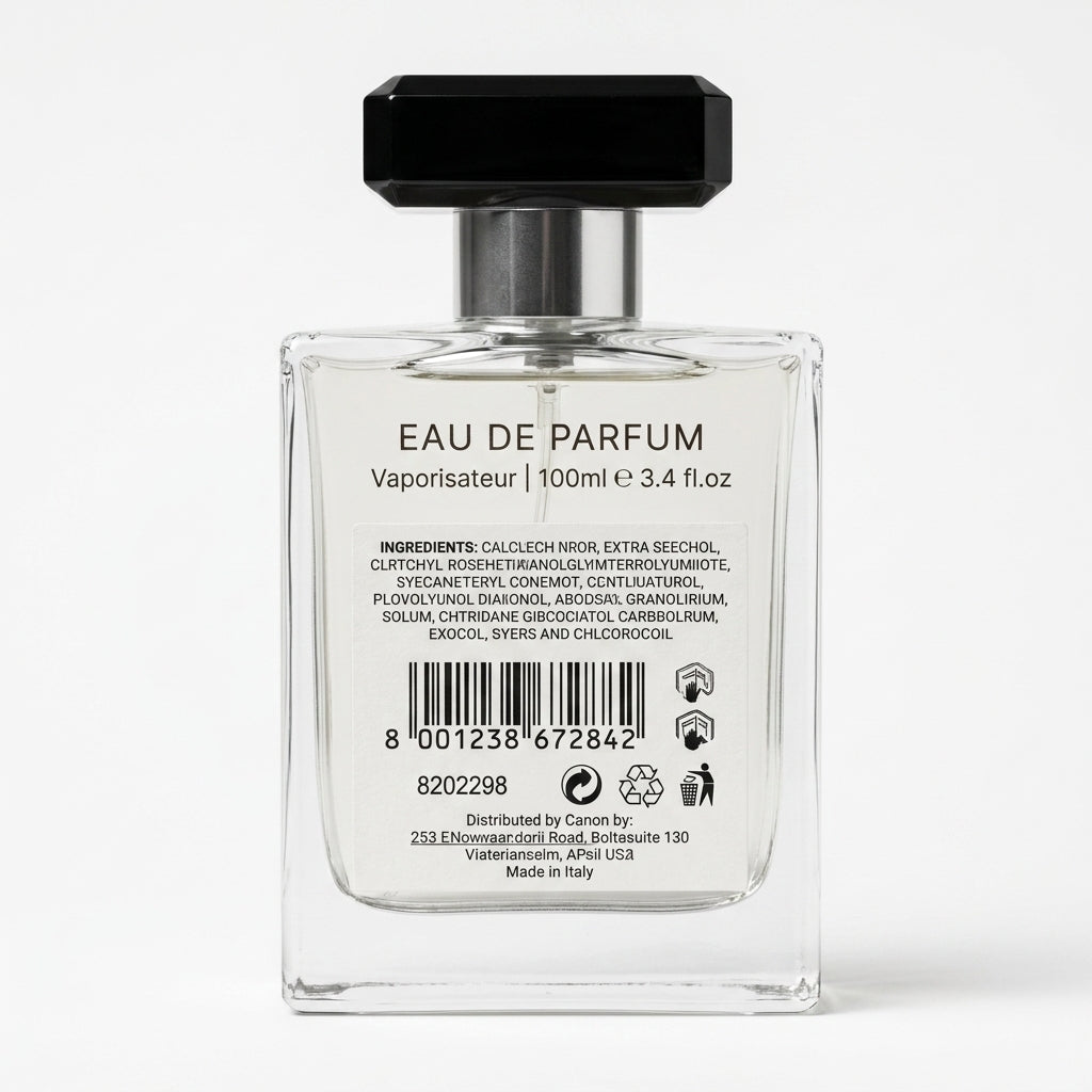 Eau De Parfum Spray — Studio - Back View | Generated by Modelize