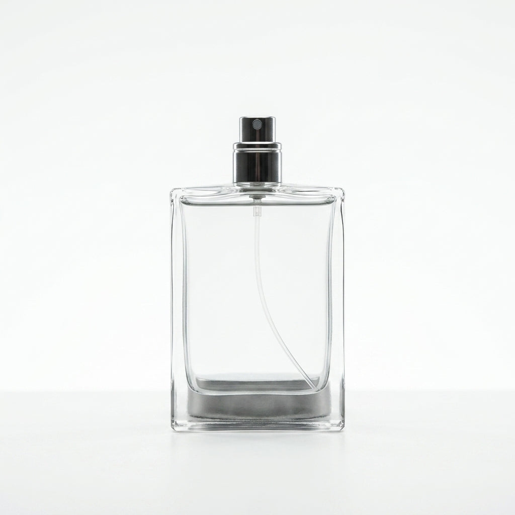 Fragrance bottle — Studio - Back View | Generated by Modelize