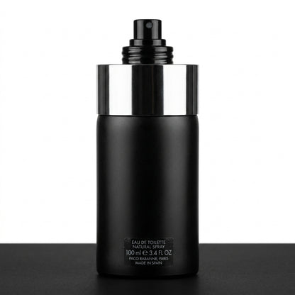 Fragrance bottle and canister — Studio - Back View | Generated by Modelize