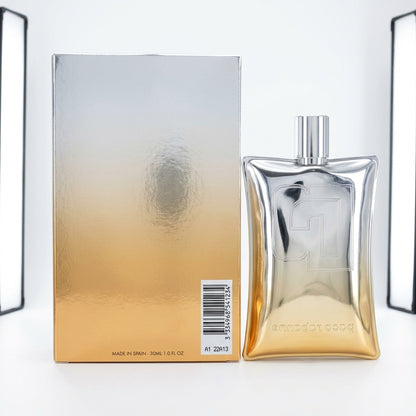 Fragrance bottle and packaging — Studio - Back View | Generated by Modelize