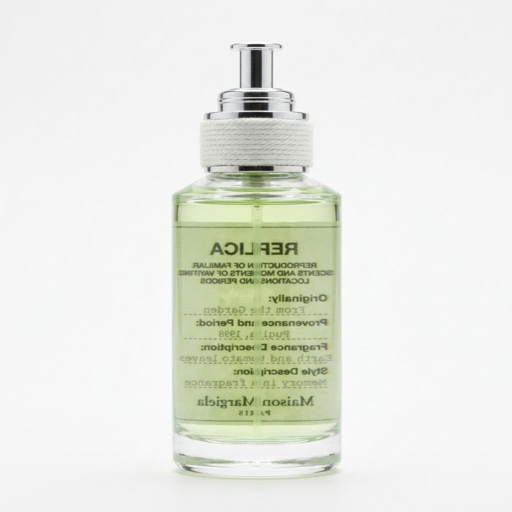 Eau de Toilette perfume bottle — Studio - Back View | Generated by Modelize
