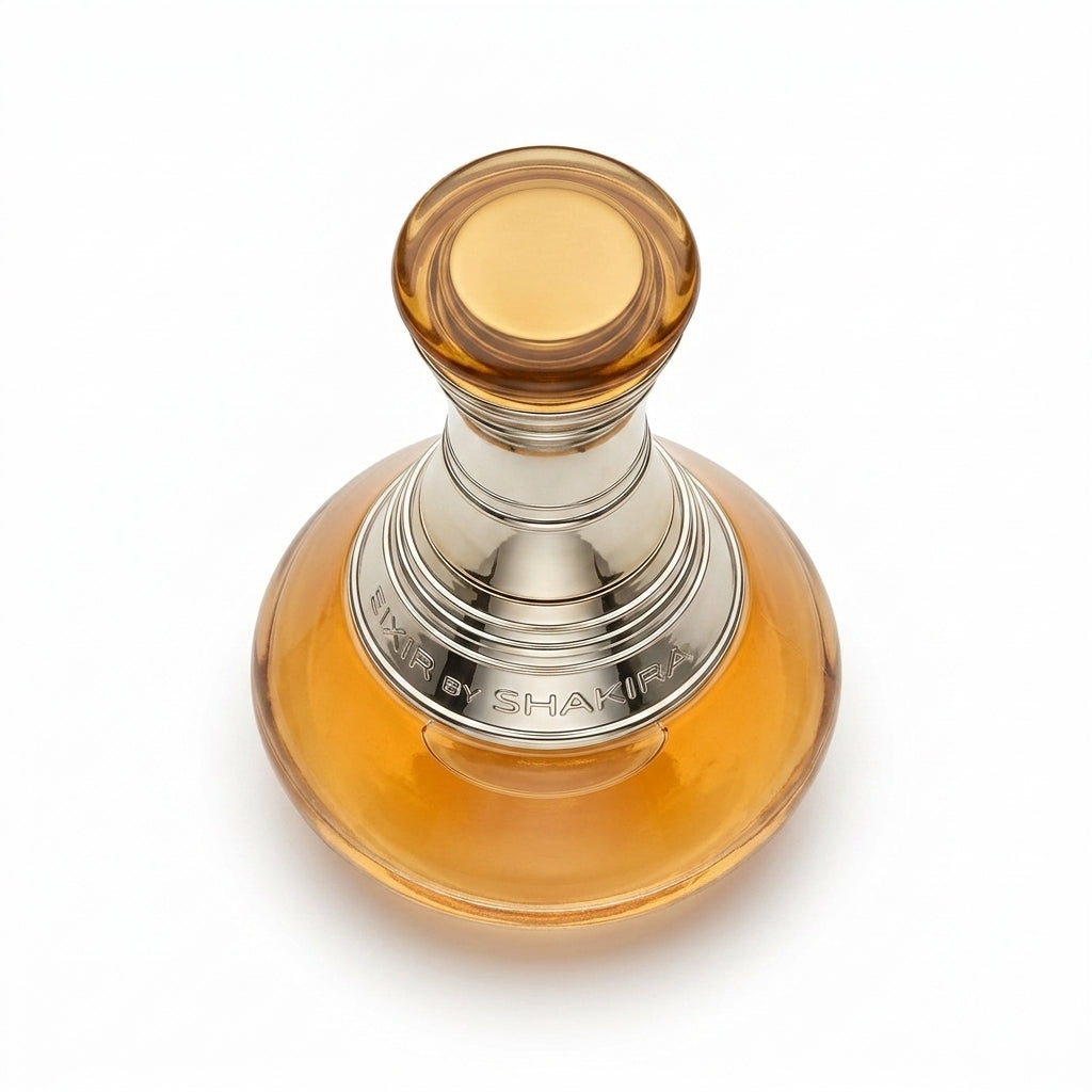 Perfume bottle — Flat Lay - Front | Generated by Modelize