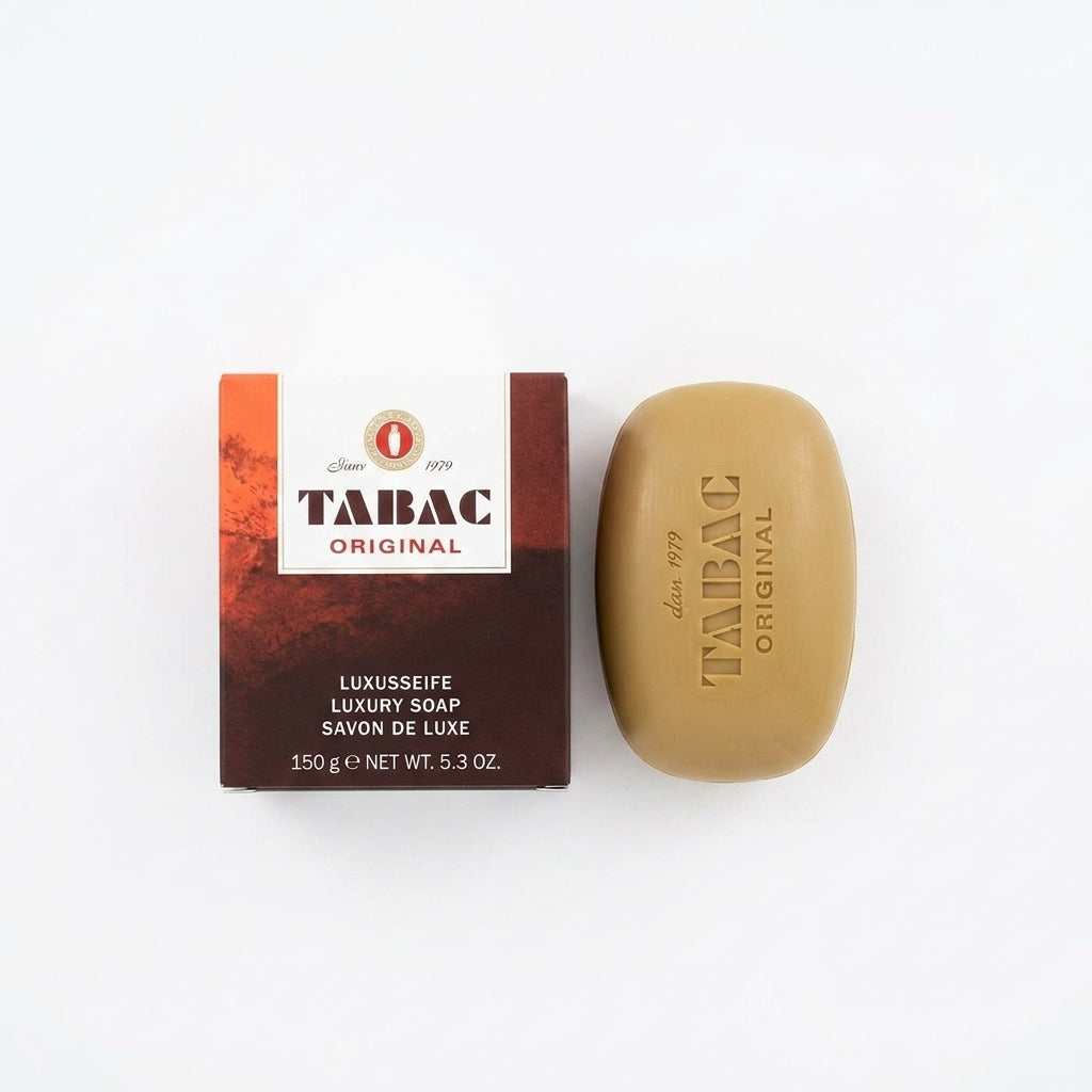 Bar soap and boxed packaging — Flat Lay - Front | Generated by Modelize