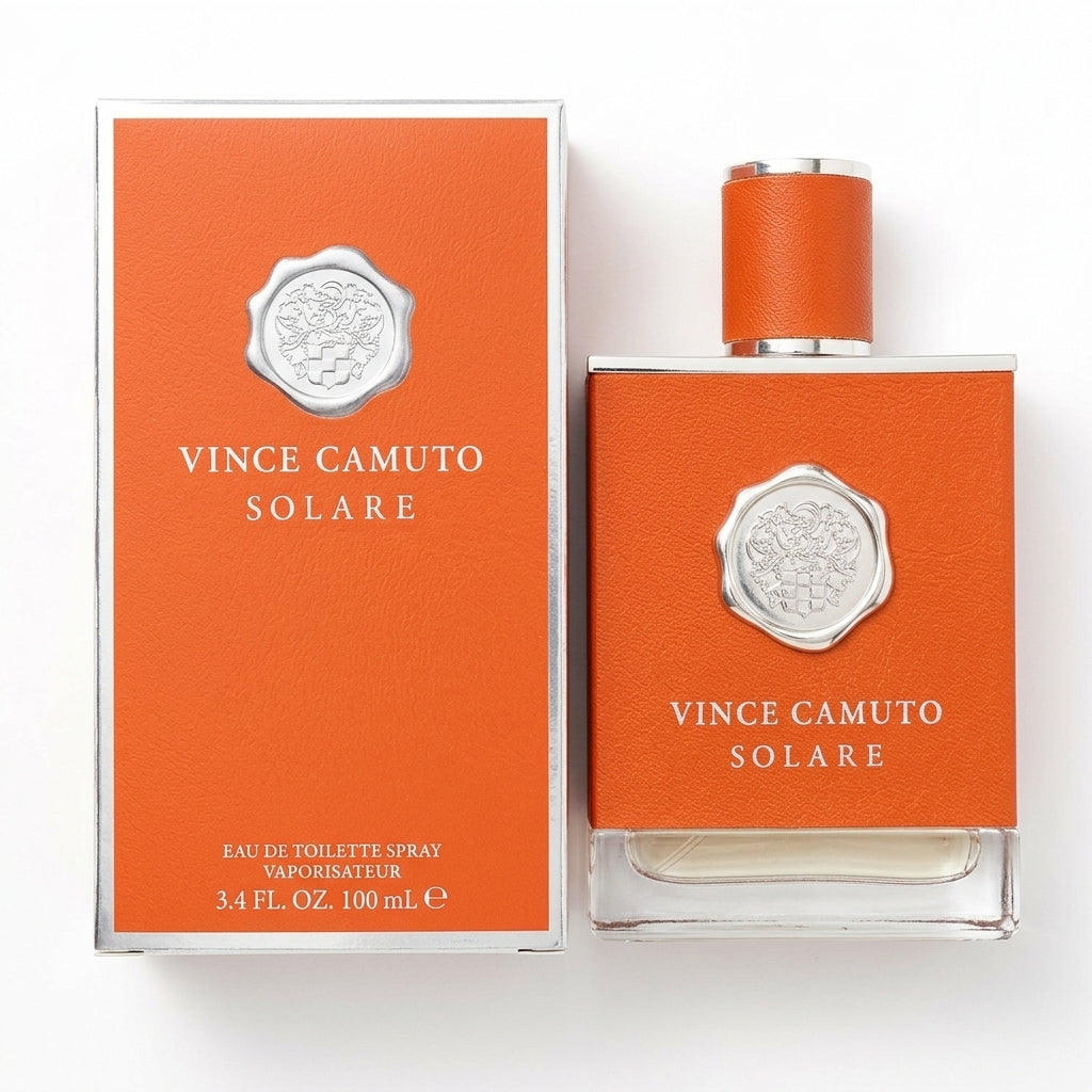 Fragrance bottle and box — Flat Lay - Front | Generated by Modelize