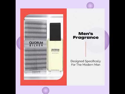 Quorum Silver by Puig Eau De Toilette Spray 3.4 ozMen(cologne, perfume, fragrance)