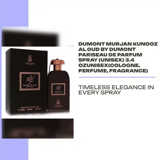 Dumont Murjan Kunooz Al Oud by Dumont ParisEau De Parfum Spray (Unisex) 3.4 ozUnisex(cologne, perfume, fragrance) by@Outfy