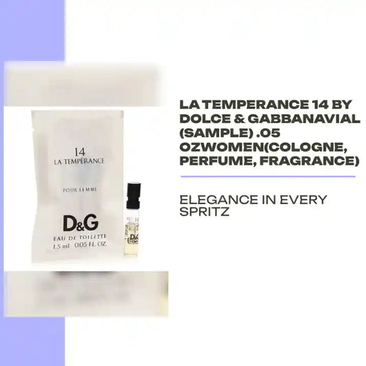 La Temperance 14 by Dolce &amp; GabbanaVial (Sample) .05 ozWomen(cologne, perfume, fragrance) by@Outfy