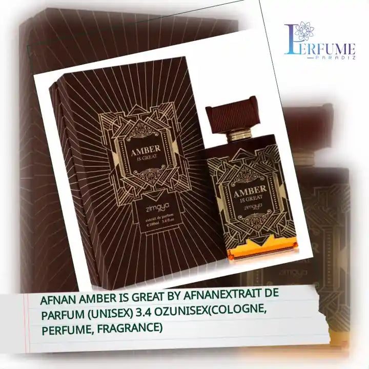 Afnan Amber is Great by AfnanExtrait De Parfum (Unisex) 3.4 ozUnisex(cologne, perfume, fragrance) by@Outfy