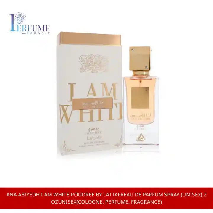 Ana Abiyedh I am White Poudree by LattafaEau De Parfum Spray (Unisex) 2 ozUnisex(cologne, perfume, fragrance) by@Outfy
