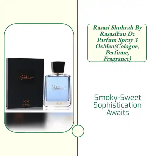 Rasasi Shuhrah by RasasiEau De Parfum Spray 3 ozMen(cologne, perfume, fragrance) by@Outfy