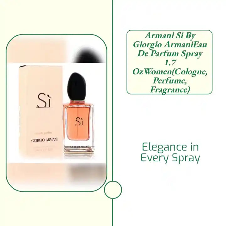 Armani Si by Giorgio ArmaniEau De Parfum Spray 1.7 ozWomen(cologne, perfume, fragrance) by@Outfy